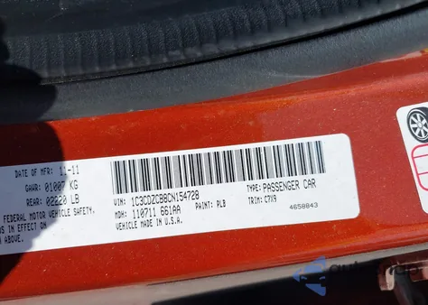 2012 Dodge Avenger Sxt from USA, damaged, VIN 1C3CDZCB8CN154728